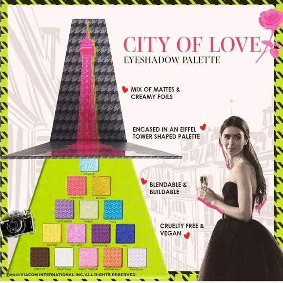 Makeup Revolution Emily In Paris City Of Love Eyeshadow Palette New in Box! - Picture 5 of 5